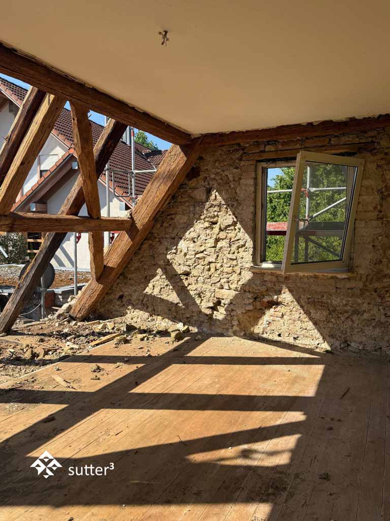 Sanierung, Denkmalgeschütztes Haus