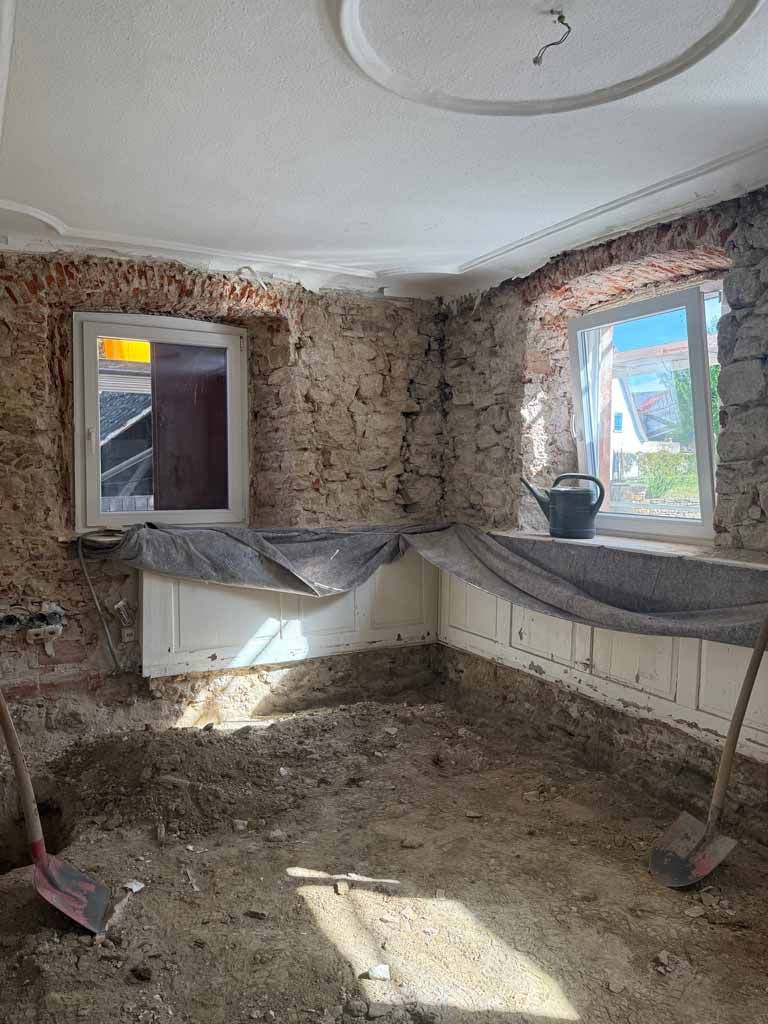 Sanierung, Denkmalgeschütztes Haus